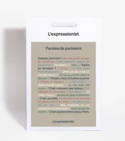 L'expressionist Poster - Paroles de Parisien