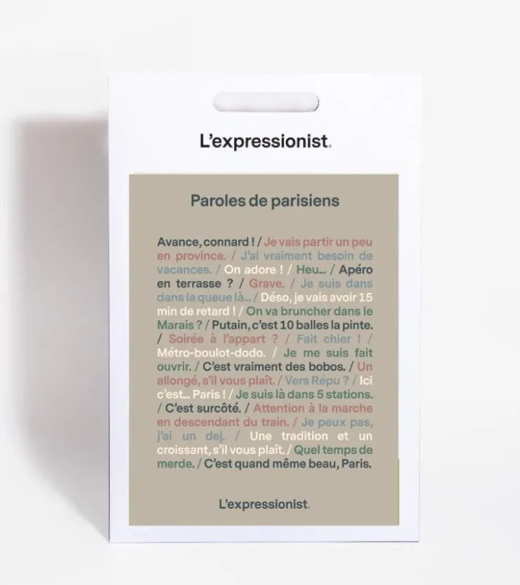 L'expressionist Poster - Paroles de Parisien