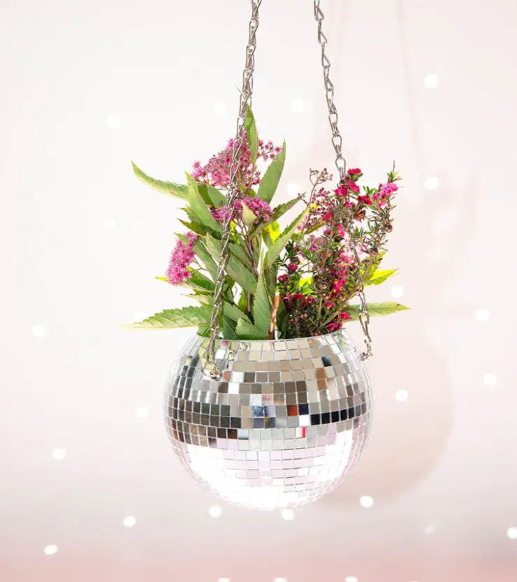 L'expressionist Pot de plantes disco boule à facettes