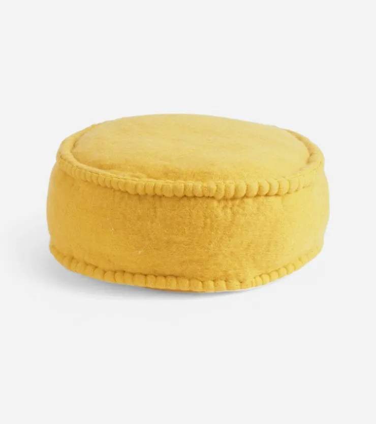Aveva Pouf coloré en laine
