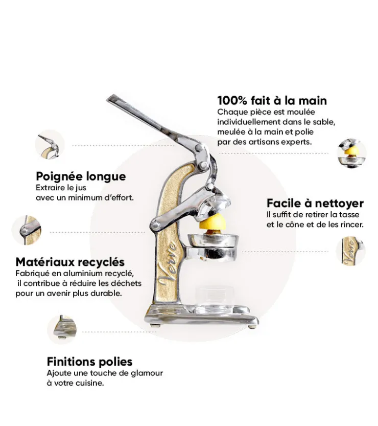 Verve Culture Presse-agrumes artisanal - Vert