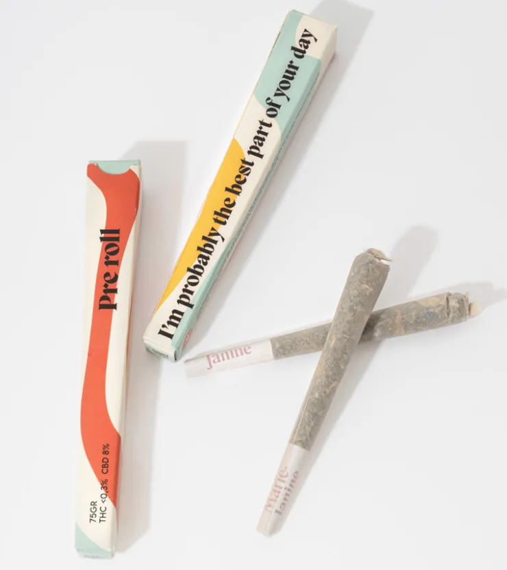 Marie Janine Pré-roll au CBD, pack de 2