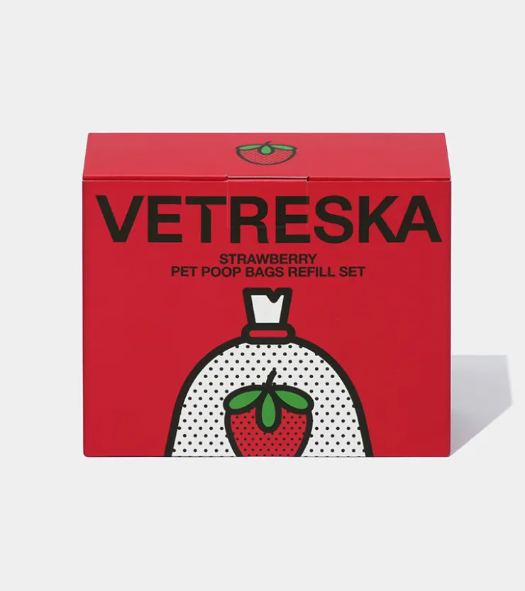 Vetreska Sacs à crottes à la fraise