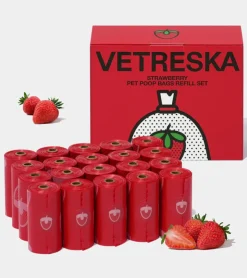 Vetreska Sacs à crottes à la fraise