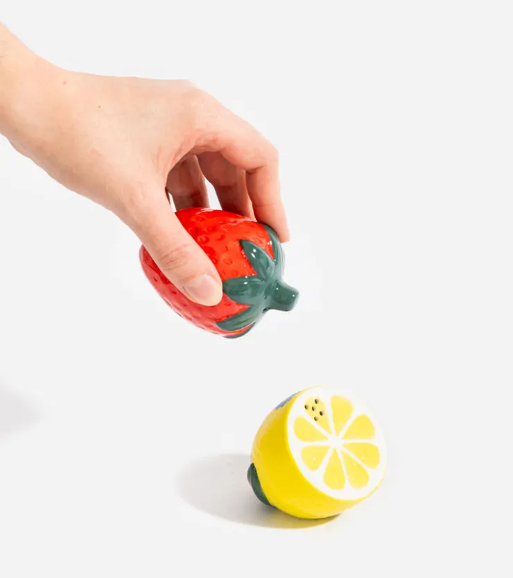 DOIY Salière et poivrière citron et fraise