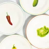 Klevering Set de 4 assiettes à dessert légumes