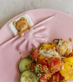 L'avant gardiste Set de 2 assiettes - Ourson endormi