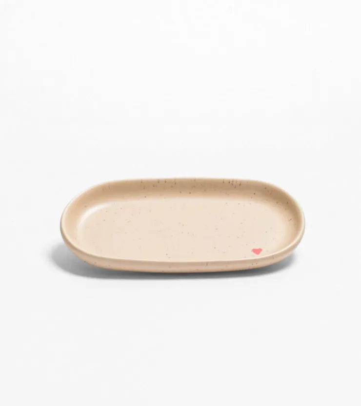 Egg Back Home Set de 2 tasses et leurs petits plateaux - Coeur