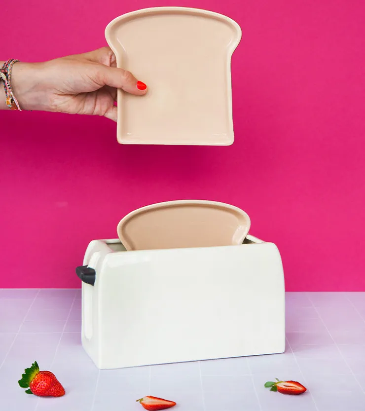 L'expressionist Set de deux assiettes toast
