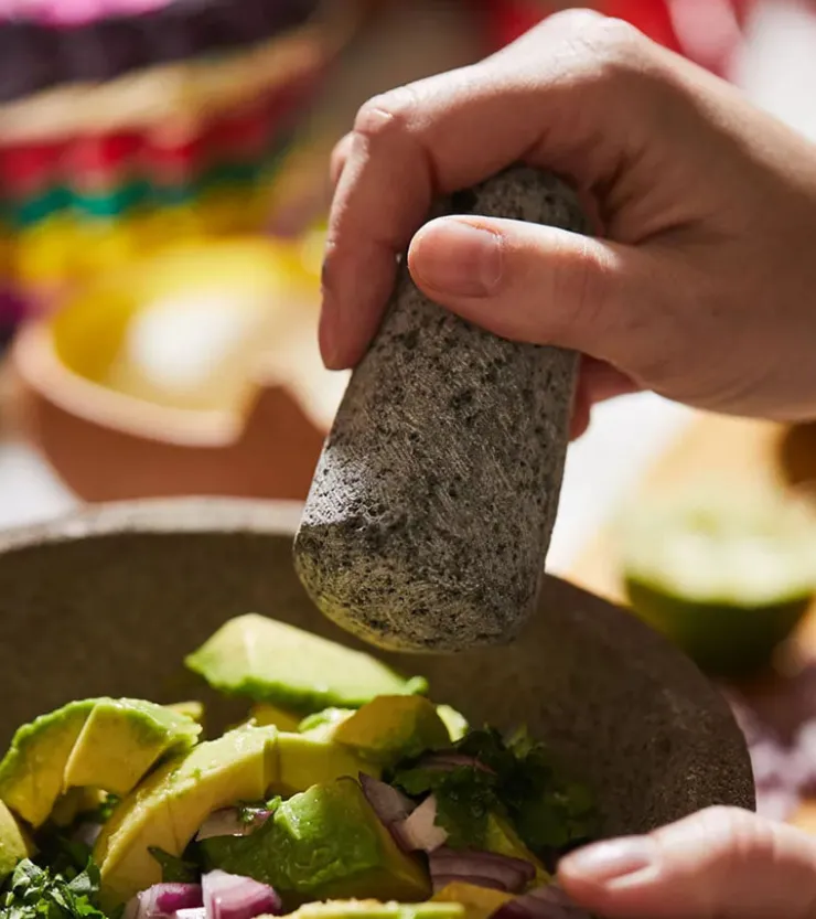 Verve Culture Set mortier, pilon et panier pour tortilla