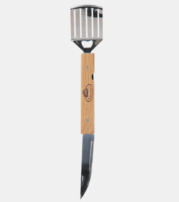 Esschert Ustensile pour barbecue 4 en 1 pliable