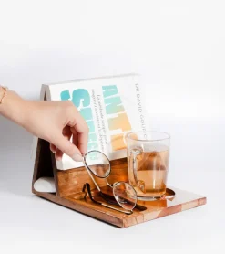 L'expressionist Valet de lecture en bois