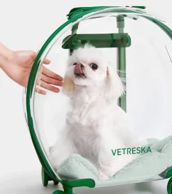 Vetreska Valise Bubble pour animaux - Vert