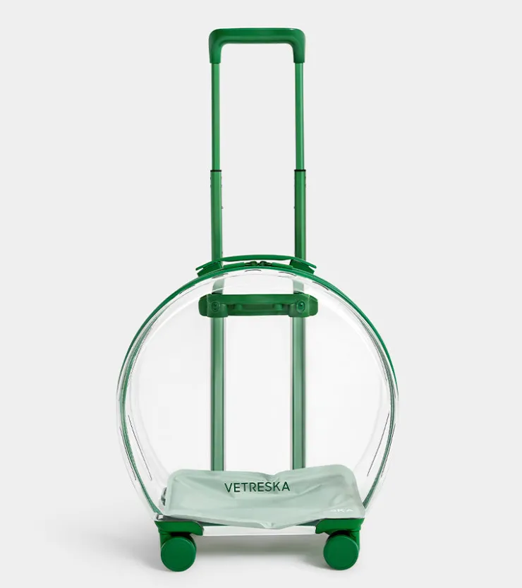 Vetreska Valise Bubble pour animaux - Vert