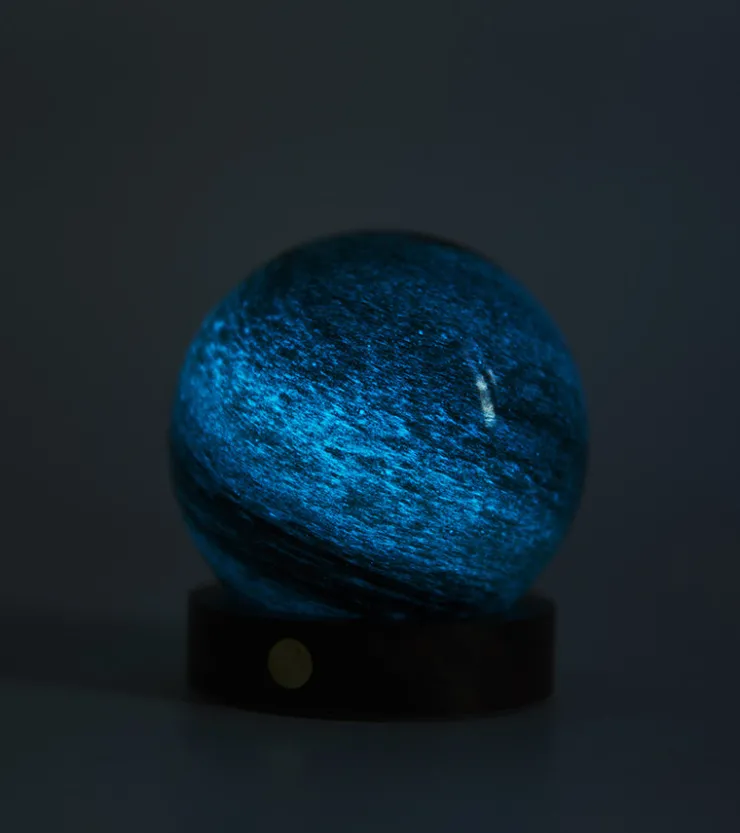 Gingko Veilleuse astrale en verre